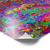 Psychedelische Impressionistische Tuin Landschap Foto Afdruk (Hoek)