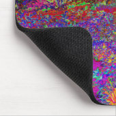 Psychedelische Impressionistische Tuin Landschap Muismat (Hoek)