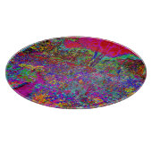 Psychedelische Impressionistische Tuin Landschap Snijplank (Hoek)