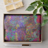Psychedelische Impressionistische Tuin Landschap Tissuepapier (Geschenk)