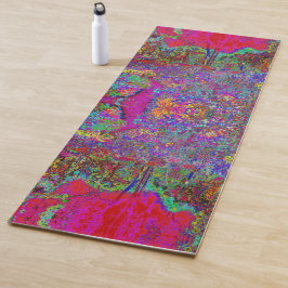 Psychedelische Impressionistische Tuin Landschap Yogamat