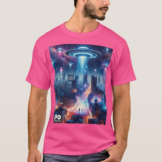 Psychedelische invasie t-shirt (Voorkant)