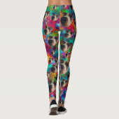 Psychedelische Jack Russell Dames Broek Leggings (Achterkant)