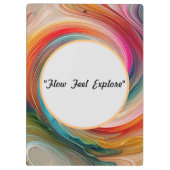 "Psychedelische jam" Klembord (Achterkant)