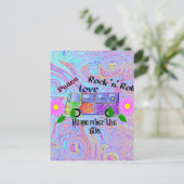 Psychedelische jaren '60--Vrede, Liefde, Rock 'n' Briefkaart (Staand voorkant)