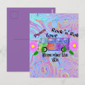 Psychedelische jaren '60--Vrede, Liefde, Rock 'n' Briefkaart (Voorkant / Achterkant)