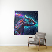 Psychedelische Kameleon Schildersterrenstelsels Wandkleed (In situ)