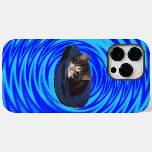 Psychedelische kat Case-Mate iPhone case (Achterkant (horizontaal))