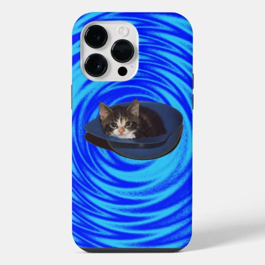Psychedelische kat iPhone hoesje (Achterkant)