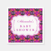 Psychedelische Katten Halloween Baby Shower Servet (Voorkant)