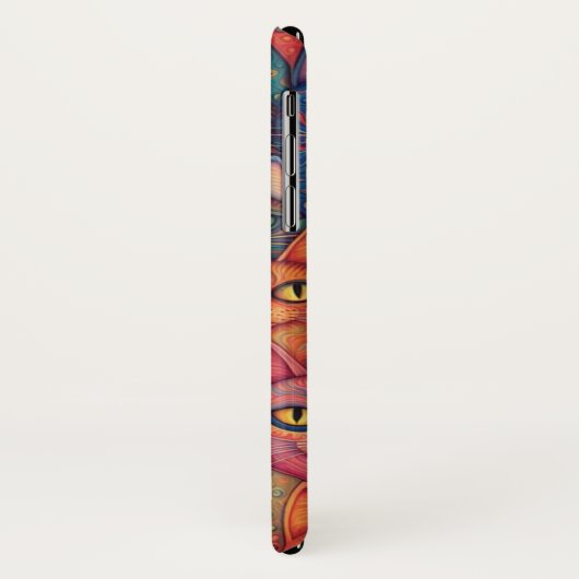 Psychedelische katten. Hippie, Boheems, BoHo Case-Mate iPhone Case (Achterkant/links)