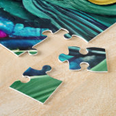 Psychedelische katten legpuzzel (Zijkant)