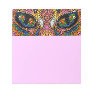 Psychedelische Kattenogen Notitieblok
