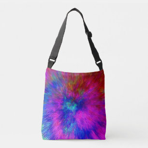 Psychedelische Kersplash...... Crossbody Tas