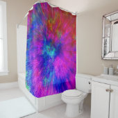 Psychedelische Kersplash...... Douchegordijn (In situ)