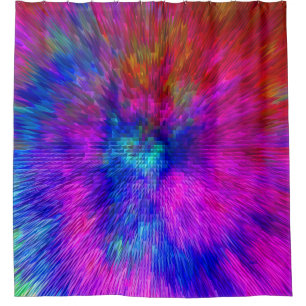 Psychedelische Kersplash...... Douchegordijn