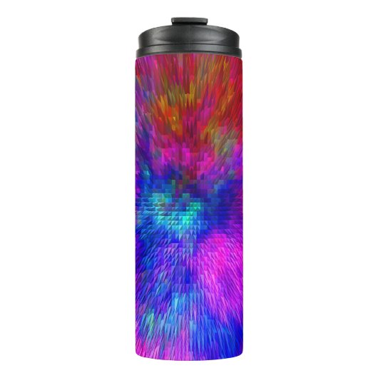 Psychedelische Kersplash...... Thermosbeker (Voorkant)