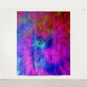 Psychedelische Kersplash...... Wandkleed (Voorkant)