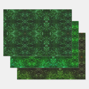 psychedelische kerst inpakpapier vel