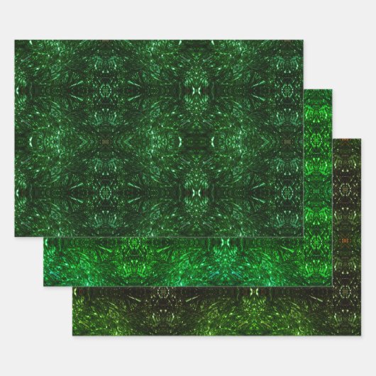 psychedelische kerst inpakpapier vel (Set)