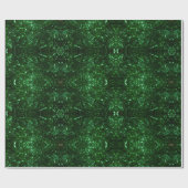 psychedelische kerstinpakbladen cadeaupapier (Vlak)