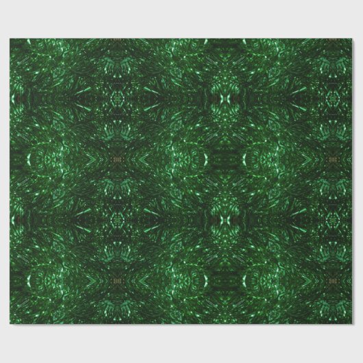 psychedelische kerstinpakbladen cadeaupapier (Vlak)