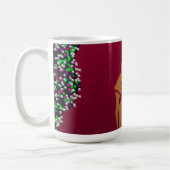 Psychedelische Kerstliefde Koffiemok (Links)