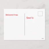 psychedelische Kerstman met hengel kerst  Feestdagenkaart (Achterkant)