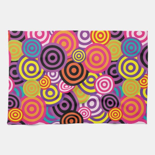 psychedelische keukenhanddoek (Horizontaal)