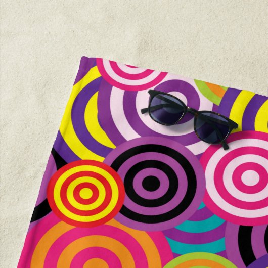 psychedelische keukenhanddoek strandlaken (In situ)