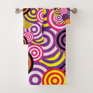 psychedelische keukenkasten bad handdoek