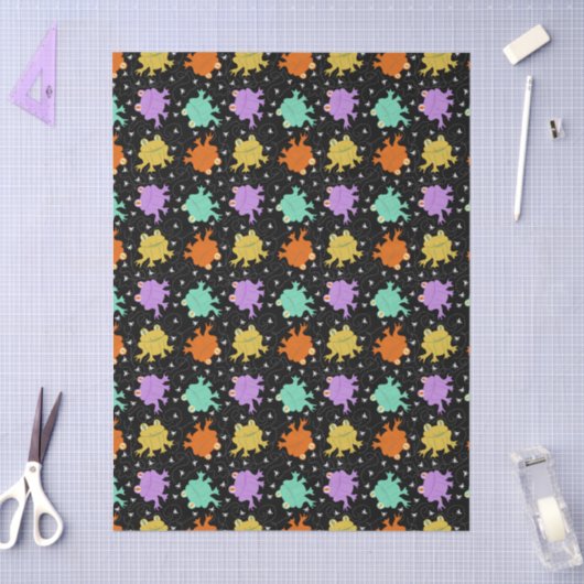 Psychedelische kikkers Veelkleurig tissue papier (Craft)