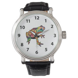 psychedelische kikkerwacht horloge