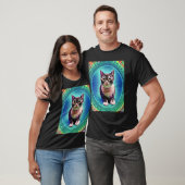 Psychedelische Kitty Kitten In Kat Stijl 1 T-shirt (Unisex)