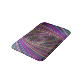 Psychedelische kleuren badmat