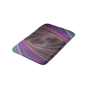 Psychedelische kleuren badmat