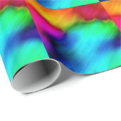 Psychedelische Kleuren Cadeaupapier (Rol Hoek)