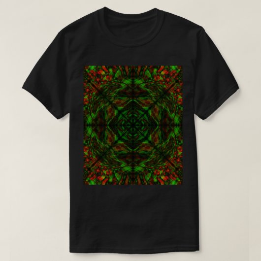 Psychedelische kleuren (donker) t-shirt (Design voorkant)