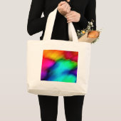 Psychedelische Kleuren Grote Tote Bag (Voorkant (product))
