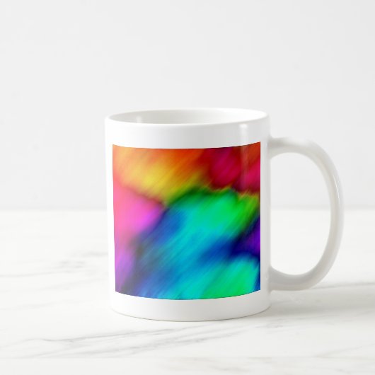 Psychedelische Kleuren Koffiemok (Rechts)