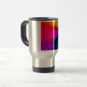 Psychedelische Kleuren Reisbeker (Voorkant links)