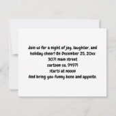 Psychedelische kleuren Santa Riding Snowmobile Par Kaart (Achterkant)