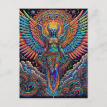 Psychedelische Kleurrijke Angel Art