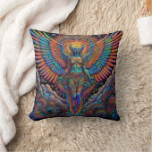 Psychedelische Kleurrijke Engel Kunst Kussen (Deken)