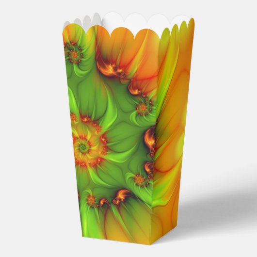 Psychedelische Kleurrijke Moderne Abstracte Fracta Bedankdoosjes (Voorkant)