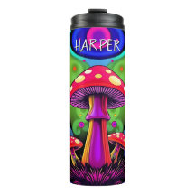 Psychedelische Kleurrijke Retro Paddenstoelen