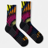 Psychedelische kleurrijke werveling sokken (Rechts)