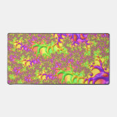 Psychedelische Kleurrijke Zure Reis Abstracte Frac Bureaumat (Voorkant)