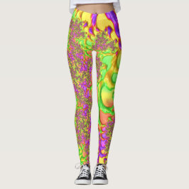 Psychedelische Kleurrijke Zure Reis Abstracte Frac Leggings