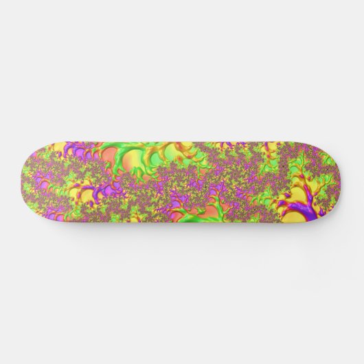Psychedelische Kleurrijke Zure Reis Abstracte Frac Persoonlijk Skateboard (Horizontaal)